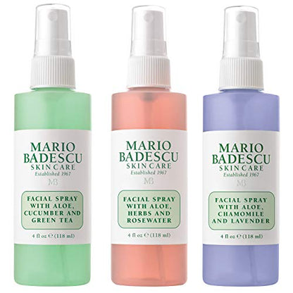 Trío de Sprays Faciales Mario Badescu - Pepino, Rosa, Lavanda - Brumas Refrescantes e Hidratantes para Todo Tipo de Piel - imagen 1