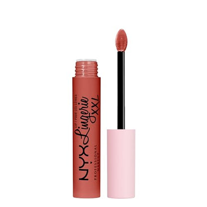 NYX PROFESSIONAL MAKEUP Lip Lingerie XXL Pintalabios Líquido Mate - Peach Flirt (Durazno Naranja) - imagen 1