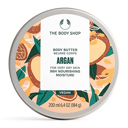 The Body Shop Manteca Corporal de Argán – Hidratante y Nutritivo para Piel Muy Seca – Vegano – 6.75 oz - imagen 4