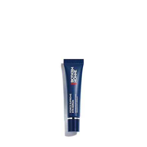Suero para ojos Biotherm Homme Force Supreme para hombres, combate arrugas, ojeras y ojos hinchados, enriquecido con alga azul y Pro-Xylane, 0.5 oz. - imagen 3