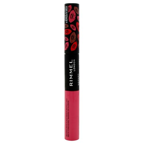 Rimmel London Provocalips 16hr Labial Resistente al Beso - Pintalabios Líquido de Dos Pasos para Fijar Color y Brillo - 200 I'll Call You, 4 ml - imagen 4