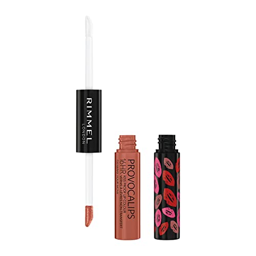 Rimmel London Provocalips 16hr Pintalabios a Prueba de Besos - Labial Líquido de Dos Pasos para Color y Brillo - 730 Make Your Move, 4 ml - imagen 4