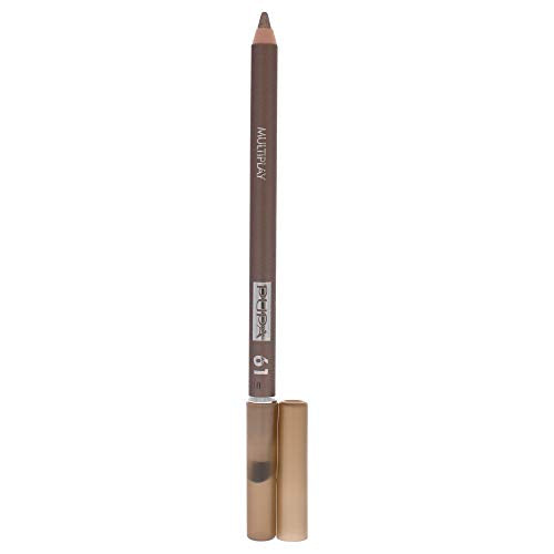 Lápiz de Ojos Multiplay PUPA Milano - Lápiz Multifuncional - Apto para Ojos Sensibles - Textura Suave y Lisa - Color 61 Platinum - 0.04 Oz - imagen 3