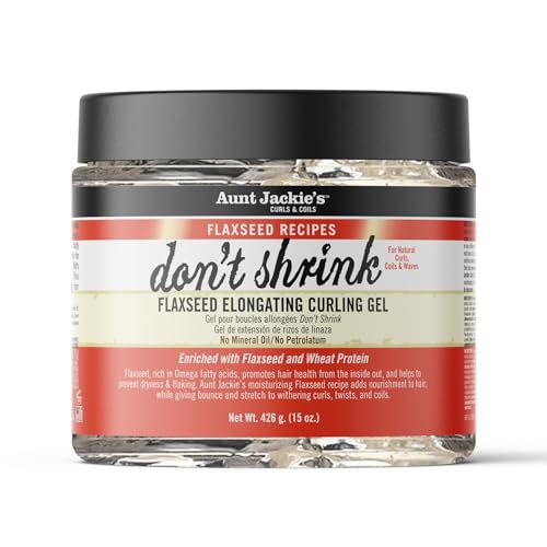 Gel para rizos elongantes Aunt Jackie's Flaxseed Recipes, previene sequedad y descamación, 15 oz, para rizos naturales, coils y ondas - imagen 2