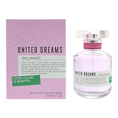 Benetton United Dreams Love Yourself Eau de Toilette Spray para Mujeres, 2.7 Onzas - imagen 1