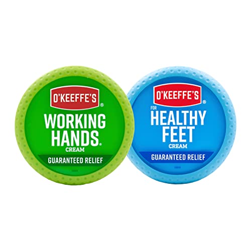 Crema de Manos O'Keeffe's Working Hands (100 g) y Crema para Pies Healthy Feet (90 g) - Cuidado Reparador para Manos y Pies Secos y Agrietados, - imagen 4