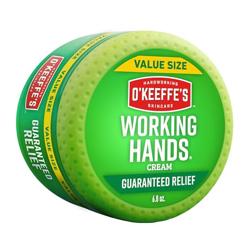 Crema de Manos O'Keeffe's Working Hands para Sequedad Extrema - Tarro de 6.8 oz (1 Paquete) - Cuidado Reparador para Manos Agrietadas y Secas - imagen 3