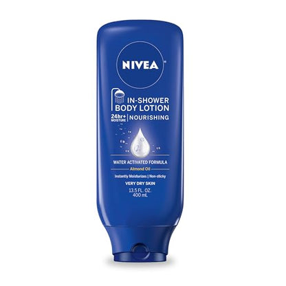 Loción Hidratante NIVEA para Ducha, Hidratante Activado por Agua para Piel Seca a Muy Seca, Botella de 13.5 FL OZ - imagen 2