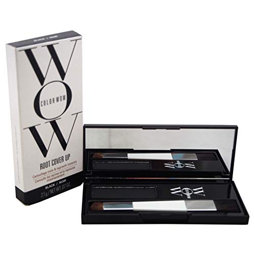 COLOR WOW Root Cover Up, Negro – Cobertura Instantánea de Canas y Retoque Temporal, Resistente al Agua y Sudor, Fórmula Galardonada sin Desorden - imagen 2