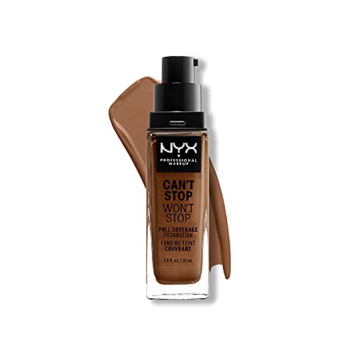 Base NYX PROFESSIONAL MAKEUP Can't Stop Won't Stop, Cobertura Completa 24h, Acabado Mate - Cappuccino - imagen 3