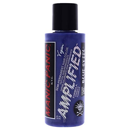 MANIC PANIC Classic Blue Steel Tinte Semipermanente para Cabello - Color Plateado Frío para Mujeres y Hombres que Dura 4-6 Semanas - Vegano, Sin - imagen 2