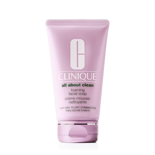 Clinique All About Clean Jabón Espumoso para el Rostro con Ácido Hialurónico y Glicerina para Piel Muy Seca a Seca Mixta, 5 Fl Oz - imagen 3