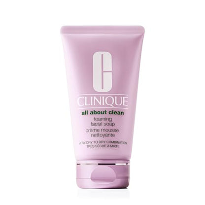 Clinique All About Clean Jabón Espumoso para el Rostro con Ácido Hialurónico y Glicerina para Piel Muy Seca a Seca Mixta, 5 Fl Oz - imagen 3