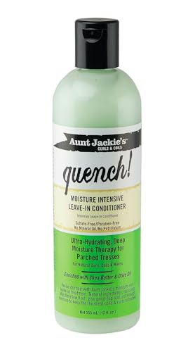 Aunt Jackie's Curls and Coils Acondicionador Leave-In Hidratante Intensivo para Cabello Rizado, Enriquecido con Manteca de Karité, 12 oz - imagen 2