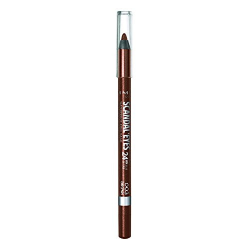 Lápiz delineador de ojos en gel Rimmel London Scandaleyes, waterproof, de larga duración, ultra suave, a prueba de manchas, 003, marrón, 1.14 g - imagen 3