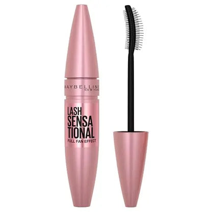Máscara Lavable Maybelline Lash Sensational, Alargadora y Voluminizadora para Efecto de Pestañas Abundantes, Negro Intenso, 1 Unidad - imagen 3
