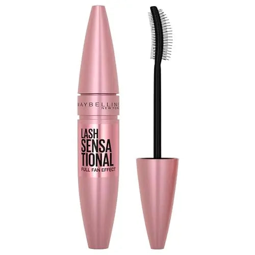 Máscara Lavable Maybelline Lash Sensational, Alargadora y Voluminizadora para Efecto de Pestañas Abundantes, Negro Intenso, 1 Unidad - imagen 2