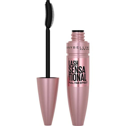 Máscara Lavable Maybelline Lash Sensational, Alargadora y Voluminizadora para Efecto de Pestañas Abiertas, Negro Marrón, 1 Unidad - imagen 2