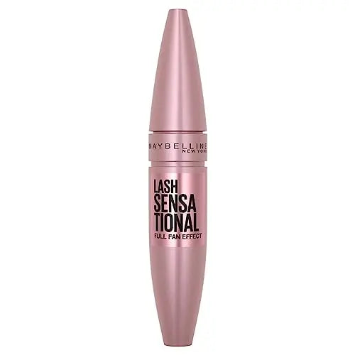 Máscara Maybelline Lash Sensational Lavable, Alargadora y Voluminizadora para Efecto de Pestañas Completas, Negro Más Oscuro, 1 Unidad - imagen 1