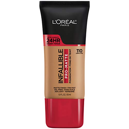 Base líquida de larga duración L'Oreal Paris Infallible Pro-Matte, Créme Café, 1 fl oz. - imagen 1
