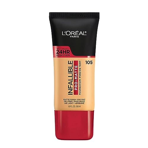 Base líquida de larga duración L'Oreal Paris Infallible Pro-Matte, tono Beige Natural, 1 fl oz. - imagen 4