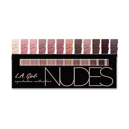 Sombra de Ojos L.A. Girl Beauty Brick, Nudes, 0.42 Onzas, Polvo - imagen 1