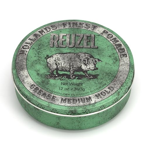 Pomada REUZEL Green Grease, Fijación Media Todo el Día, Cera Estilizante a Base de Aceite, Brillo Medio, Fácil de Lavar, Para Todo Tipo de Cabello - imagen 4