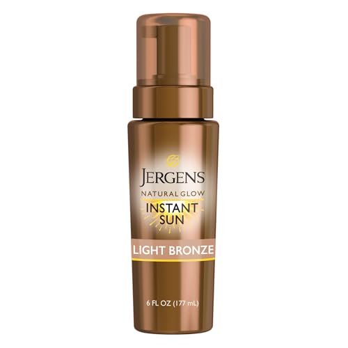 Mousse Autobronceador Jergens Natural Glow Instant Sun, Bronceado Ligero, Bronceador Corporal Sin Sol, Color Natural al Instante, 6 Oz - imagen 4