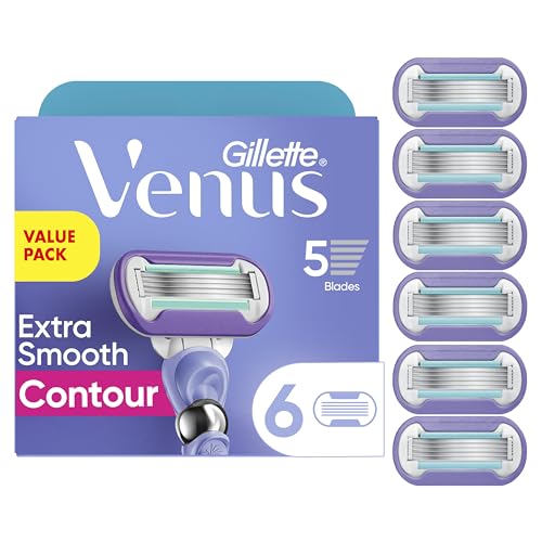 Gillette Venus Deluxe Smooth Swirl Recambios de Cuchillas para Mujer, 6 Piezas, Cinta Hidratante para Proteger contra Irritaciones - imagen 2