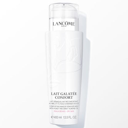Desmaquillante y Limpiador Facial Lancôme Lait Galatée Confort - Elimina Maquillaje y Hidrata la Piel - Con Miel y Aceite de Almendra Dulce - 13.5 Fl - imagen 3