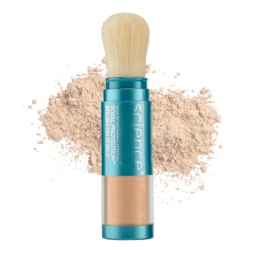 Polvo Mineral de Protector Solar Brush-On Colorescience para Piel Sensible, Tono Medio, 1 Unidad (Paquete de 1) - imagen 3