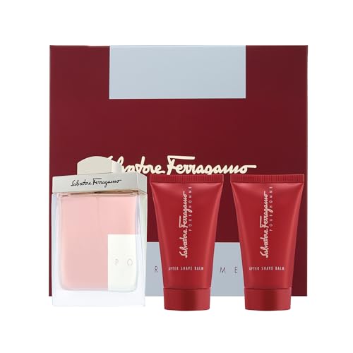 Set de Regalo Salvatore Ferragamo para Hombre - Eau de Toilette 3.4oz, Bálsamo After Shave 2.5oz, Champú y Gel de Ducha 2.5oz - imagen 2