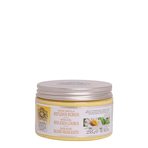 Mascarilla Capilar Intea para Cabello Rubio, Teñido o Enjuagado - 8.3 oz - Restaura Mechas Dañadas - Libre de Parabenos y Amoníaco - Con Extracto de - imagen 1