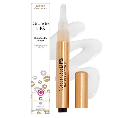 Grande Cosmetics GrandeLIPS Brillo Hidratante para Labios Voluminizadores - Para Labios Más Llenos e Hidratados - Transparente (0.084 oz) - imagen 2
