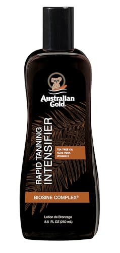 Australian Gold Loción Intensificadora de Bronceado Rápido, 8.5 Fl Oz | Con Aceite de Árbol de Té y Aloe Vera | Vitamina E - imagen 1
