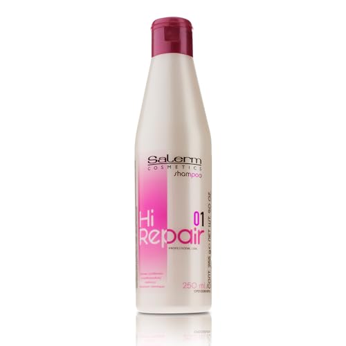 SALERM - Champú Reparador Hi Repair - 250 ml - Hidratación Profunda para Cabello Dañado - Repara y Rejuvenece - Cabello Más Brillante y Suave - - imagen 2
