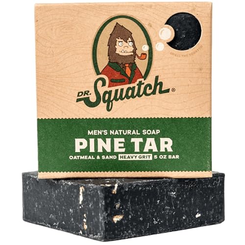 Jabón en Barra Natural Dr. Squatch para Hombres con Grano Fuerte, Resina de Pino - imagen 3