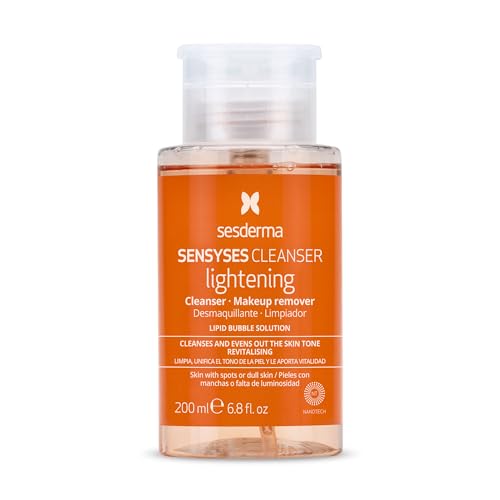 Sesderma SENSYSES Limpiador Iluminador para Piel Opaca, Limpiador Facial Suave, Desmaquillante Potente, Tónico con Vitamina C, 6.8 fl oz. - imagen 1