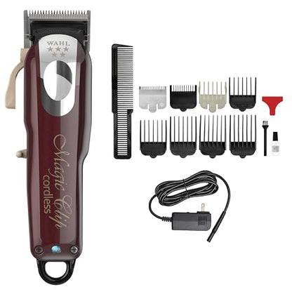 Cortadora de cabello Wahl Professional 5 Star Series Magic Clip Inalámbrica, con cuchilla de dientes escalonados y accesorios, 100+ minutos de - imagen 2