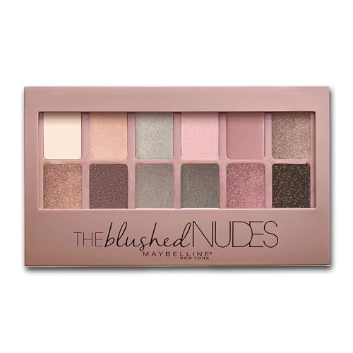 Paleta de Sombras Maybelline The Blushed Nudes, 12 Tonos Mate y Brillantes, Polvo Mezclable, 1 Unidad - imagen 4