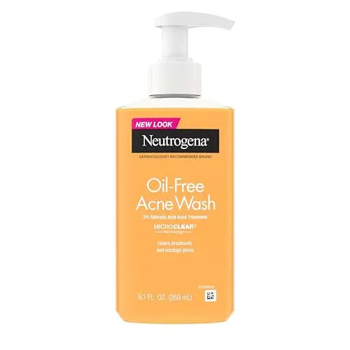 Neutrogena Limpiador Facial Sin Aceite para Acné - Gel Limpiador con Ácido Salicílico, Limpieza Diaria para Piel Grasa y Propensa al Acné, 9.1 fl. oz. - imagen 2