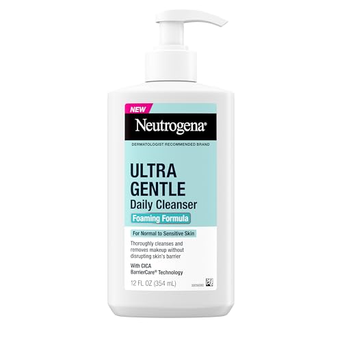 Limpiador Facial Espumoso Ultra Suave Neutrogena, Jabón Diario para Piel Sensible, Elimina Suavemente Suciedad, Aceite y Maquillaje, Sin Fragancia, - imagen 4
