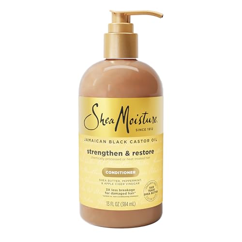 Acondicionador Shea Moisture Pure Jamaican Black Castor Oil para Suavizar y Nutrir el Cabello con Manteca de Karité, Menta y Vinagre de Manzana, 13 Oz - imagen 1