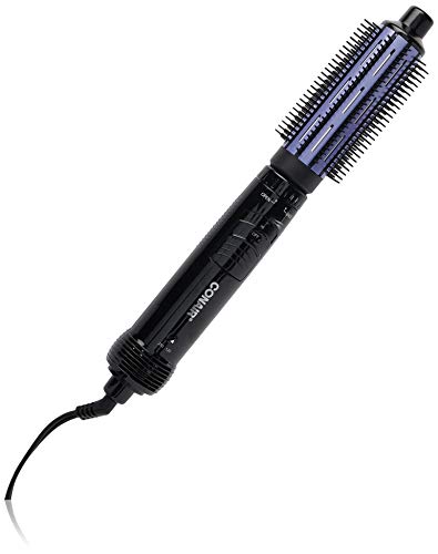 Cepillo de aire caliente 2 en 1 Conair Supreme, Negro y Púrpura - imagen 1
