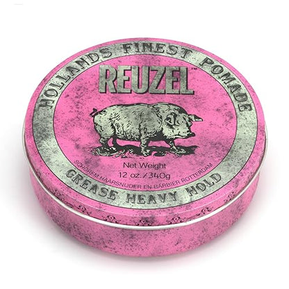 Pomada REUZEL Pink Grease, Fijación Fuerte Todo el Día, Cera para Peinar a Base de Aceite, Brillo Medio, Fácil de Lavar, Para Todos los Tipos de - imagen 4