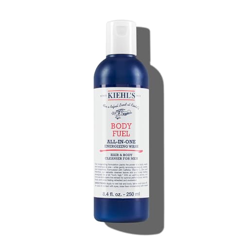 Kiehl's Body Fuel Gel de Ducha y Champú Energizante para Hombre, con Mentol, Cafeína, Vitamina E y C, 8.4 fl oz - imagen 3