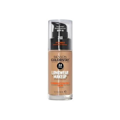 Revlon Colorstay Maquillaje para Piel Mixta y Grasa 350 Rich Tan 30ml - imagen 1
