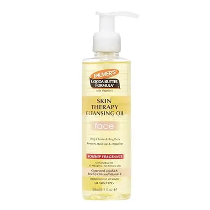 Aceite Limpiador Palmer's Cocoa Butter Formula Skin Therapy, Desmaquillante Suave con Aceite de Rosa Mosqueta y Vitamina C, 6.5 Onzas - imagen 2