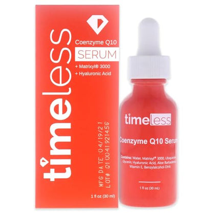 Suero Coenzima Q10 de Timeless Skin Care - Suero para el Cuidado de la Piel - Sin Fragancia - Con Ácido Hialurónico - 1 oz - imagen 1
