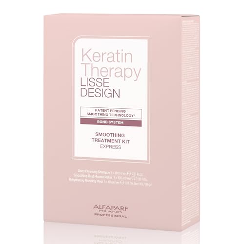 ALFAPARF MILANO Tratamiento Capilar de Queratina en Casa - Lisse Design Express Alisado y Suavizado Brasileño - Libre de Formol - Libre de Sulfatos - imagen 1